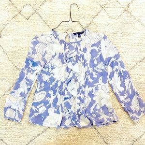 Banana Republic Silky Floral Blouse